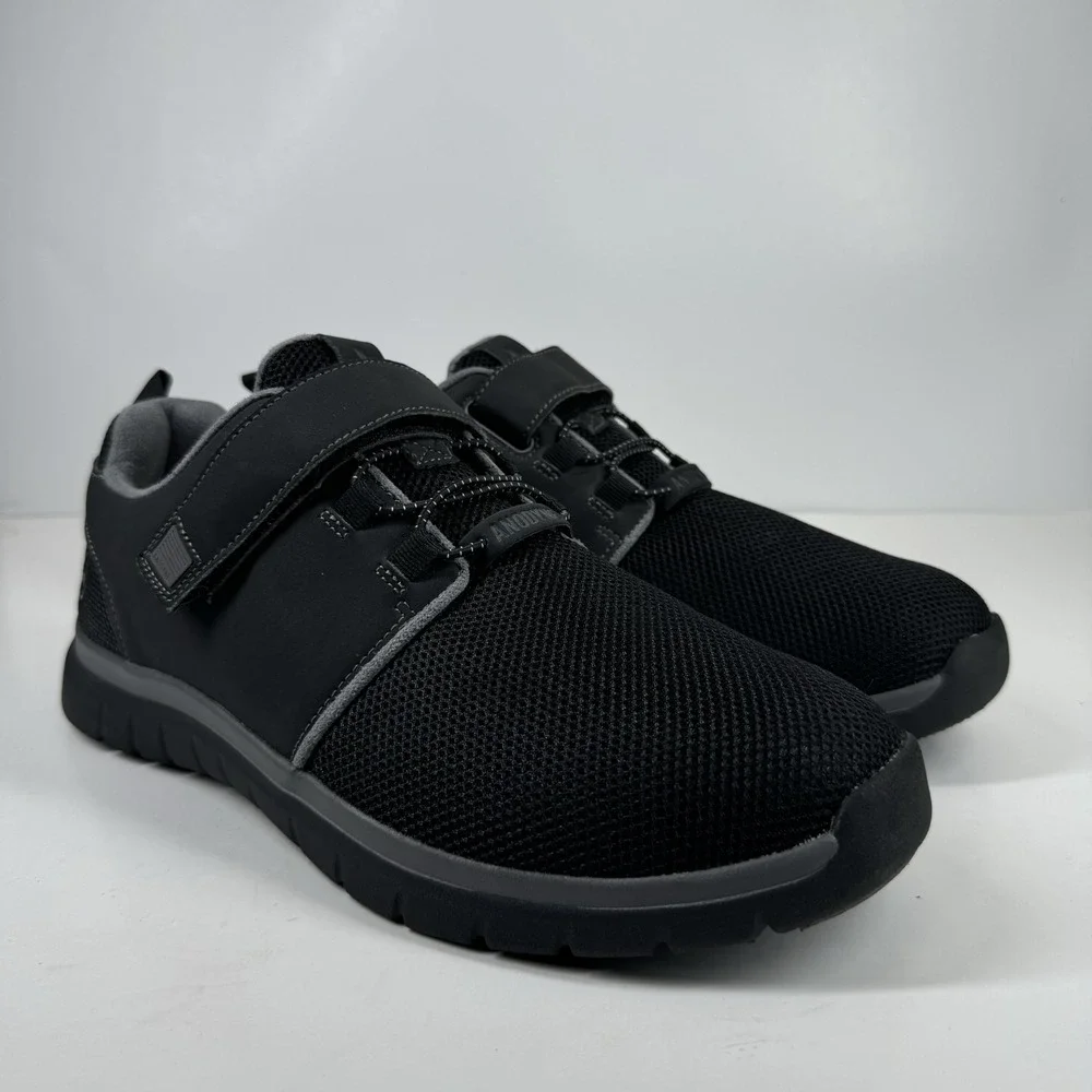 Anodyne No. 46 Sport Jogger Men's US 11W Black Orthopedic Diabetic Walking Shoes